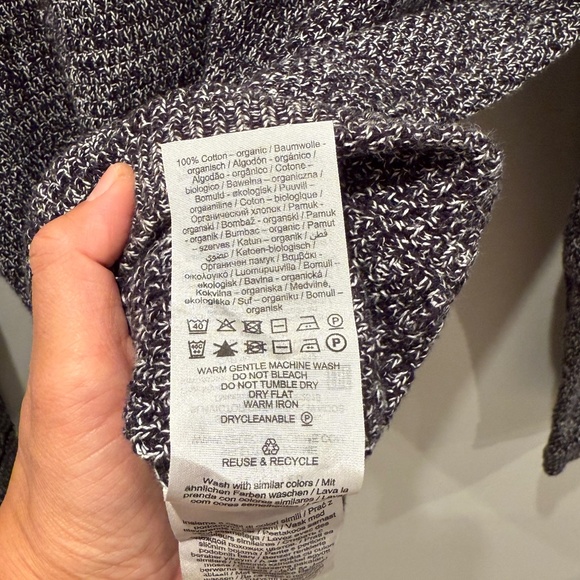 Selected Homme marled gray knit sweater, size M - Picture 4 of 5